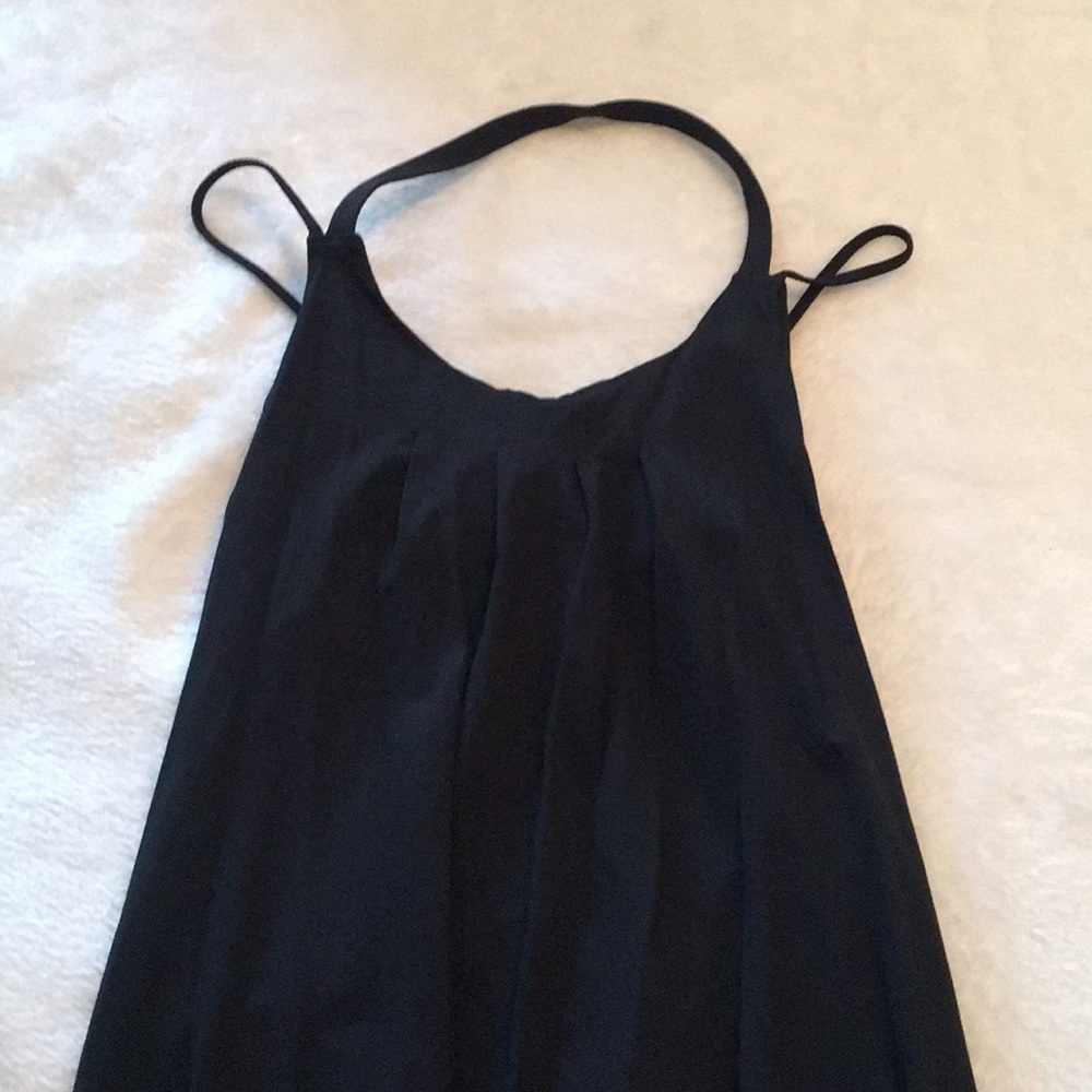 Workout halter top with built in bra